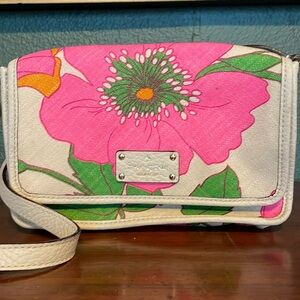 Kate Spade floral cross body handbag, purse, shoulder bag, excellent condition